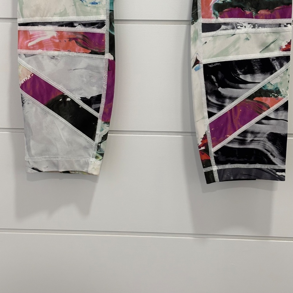Lululemon high times pigment wave multi colour leggings size 10 - Picture 7 of 15